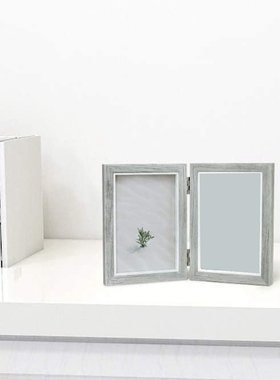 Hot Double Picture Frame Rustic Grey Photo Frames Wooden