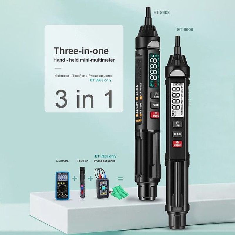 Professional 3in1 Digital Multimeter Voltage Test Pen Phase