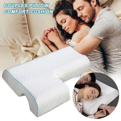 Memory Foam Arched Cuddle Pillow Couples Pillow Arched