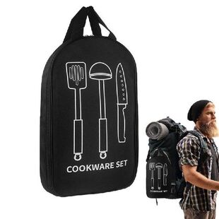 Camping Utensil Bag Cooking Utensils Organizer Travel Bag
