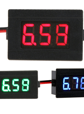 0.36 inch LED DC 4.5-30V Mini Voltmeter Two Line Panel Meter