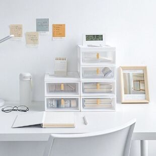Desktop Storage Boxes Tabletop Drawer Organizers Office