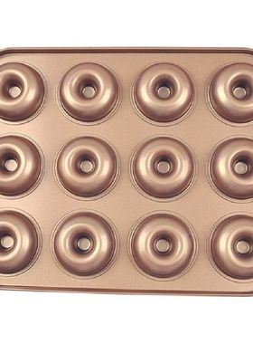 12 Holes Donut Pan Carbon Steel Doughnut Baking Tray