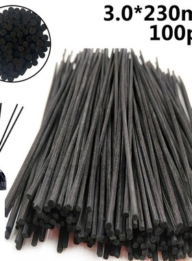 100pcs/set 3.0x230mm Reed  Black Rattan Home Fragrance Diffu