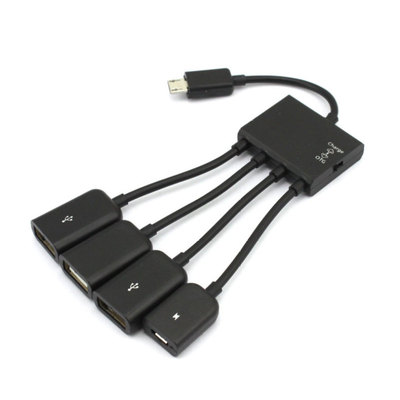 OTG data cable with USB-powered for phone keyboard, mouse an