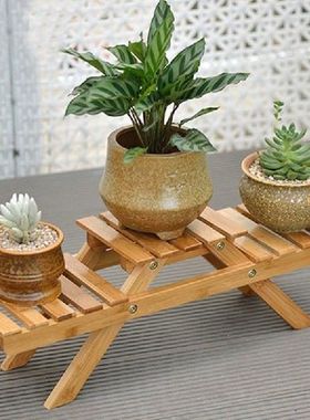 Multi-Layer Folding Flower Stand Balcony Rack Flower Shelf