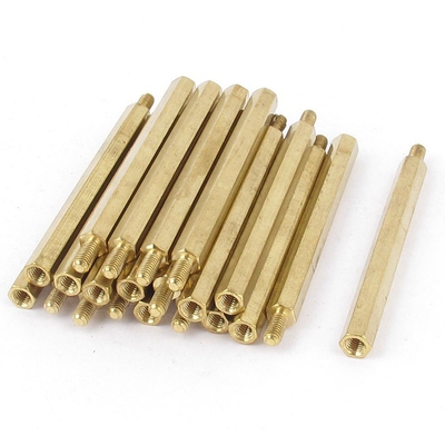 20 Pcs M3 3mm Male Female Brass Hex Standoff PCB Spacer Pill