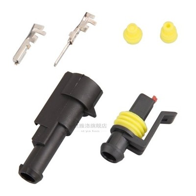 5 Kit 1 Pin Conector Coche Macho Hembra Impermeable Eltrico,