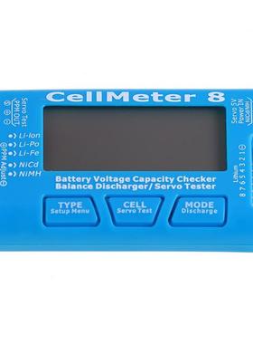 Battery Capacity Checker Servo Tester RC CellMeter 8 with LE