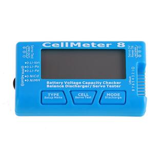 Battery Capacity Checker Servo Tester RC CellMeter 8 with LE