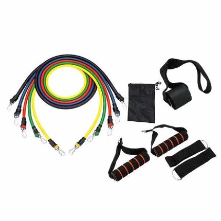 11pcs/set Pull Rope Fitness Exercises Resistance Bands