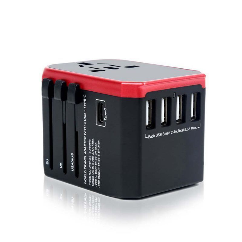 Travel Adapter- Plug Adapter- Worldwide Charging Adapter- 5.