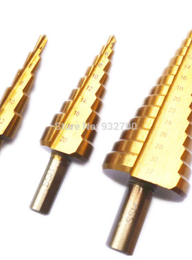 3pcs 4-12/20/32mm Large Hss Cone Drill Bit Hole Cutter TriSh