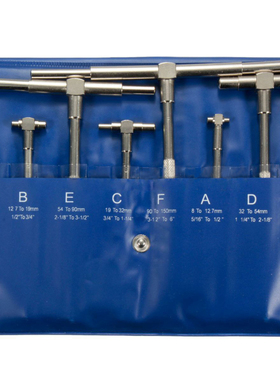 6Pcs Telescopic Gauge Micrometer Measurement Bore Engineers