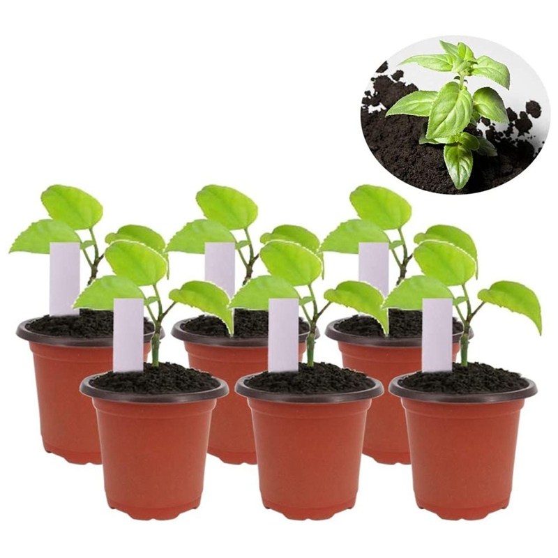 hot 150pcs plastic flower seedlings nursery supplies