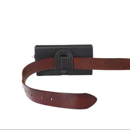 SZLHRSD Men Belt Clip Leather Pouch Waist Bag Phone Cover