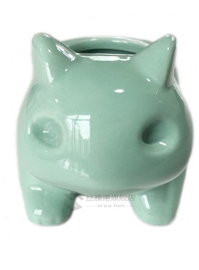 Kawaii Ceramic Flowerpot Bulbasaur Succulent Planter Cute Gr