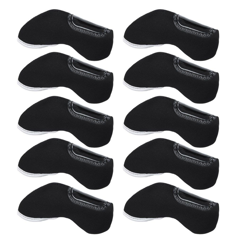 10pc nylon golf iron club head cover headcover case protect