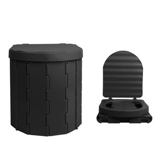 Portable Toilet Folding Commode Potty Car Toilet Camping