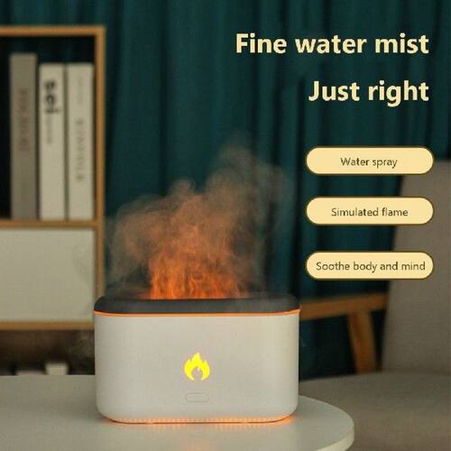 Essential Oil Diffuser Flame Air Humidifier Cool Mist Maker