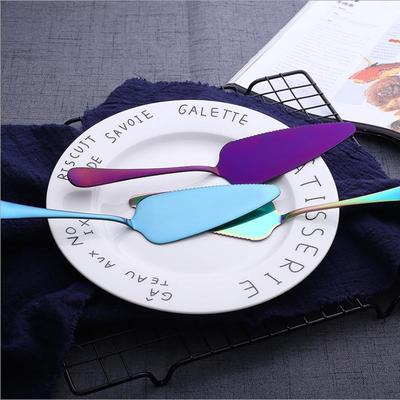 1PC Colorful Stainless Steel Serrated Edge Cake Server