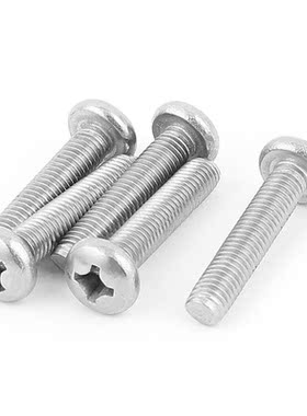 M8x40mm 1.25mm Pitch Round Cap Phillips Screws Fasteners 5pc