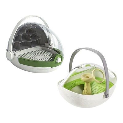 Portable Pet Reptile Feeding Box, Animal Growth Observation