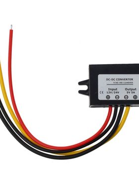 DC/DC DC 12V/24V Stepdown to DC 5V 5A 25W Power Buck Transfo