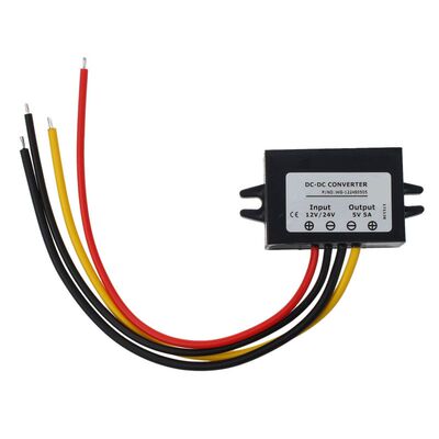 DC/DC DC 12V/24V Stepdown to DC 5V 5A 25W Power Buck Transfo
