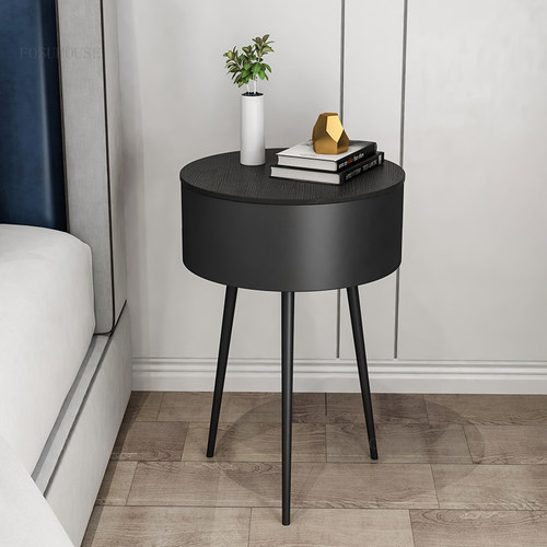 Nordic Creative Iron Nightstand Light Luxury Home Furniture