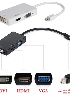 3 in 1 Mini DP DisplayPort to HDMI DVI VGA Display Port Cabl