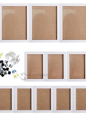 11Pcs Black White Acrylic Glass Picture Photo Frame Set DIY