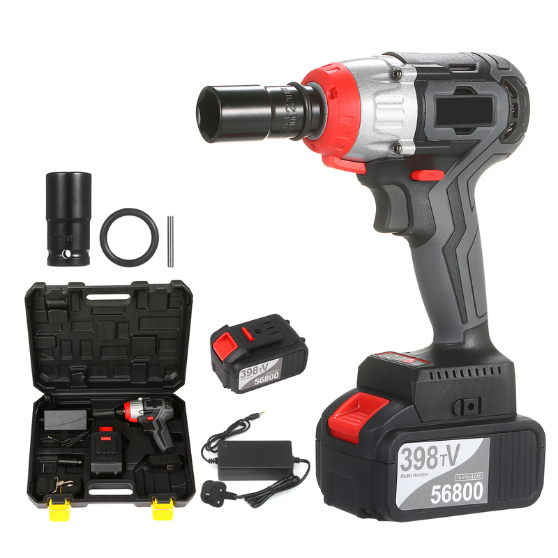 Cordless Impact Wrench 380Nm Torque Brushless Motor with