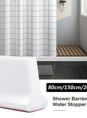 Shower Barrier Rubber Water Stopper Bathroom Water Dam Colla