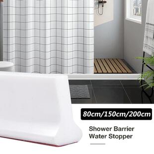 Shower Barrier Rubber Water Stopper Bathroom Water Dam Colla
