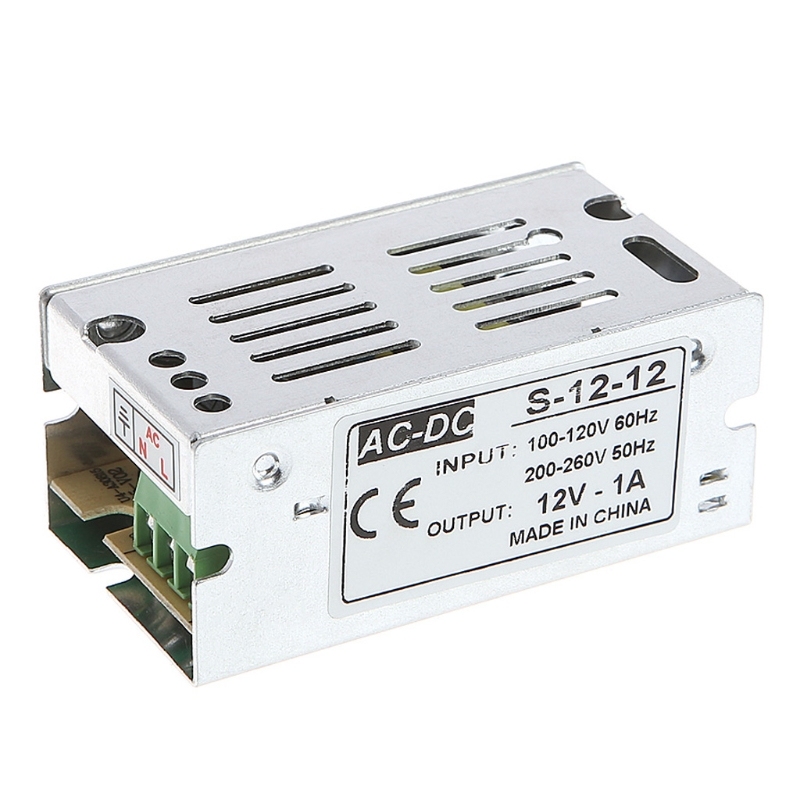 AC 100-260V To DC 12V 1A 12W Switch Power Supply Driver Adap