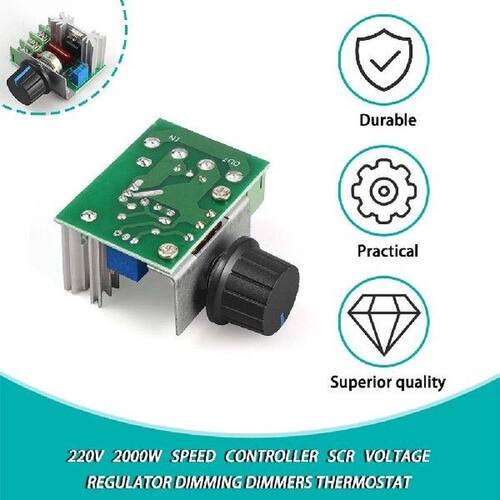 1Pc 220V 2000W Speed Controller SCR Voltage Regulator
