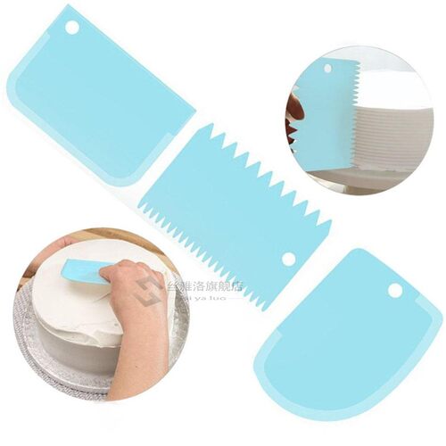 3PCs Cake Scraper Pastry Dough Cutter Cake Bread Slicer Baki