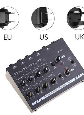 EU/UK/US Plug MIX800 8-Channels Mini Sound Mixer with Power