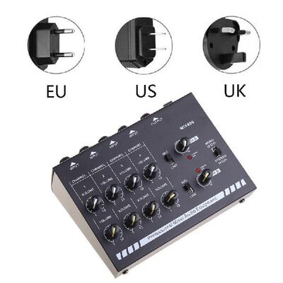 EU/UK/US Plug MIX800 8-Channels Mini Sound Mixer with Power