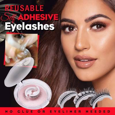Reusable Self-adhesive False Eyelashes Natural Multiple