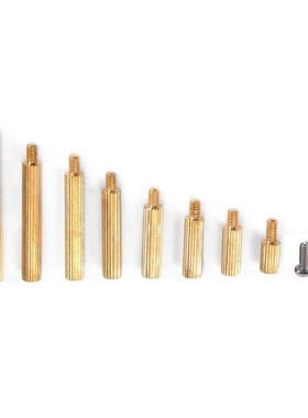 240pcs M2 Male-Female Brass Spacer Standoff Screw Nut Assort