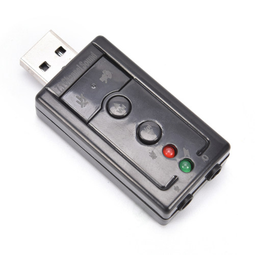 Mini 3D USB 2.0 Sound Card 7.1 Channel Virtual 12Mbps Audio