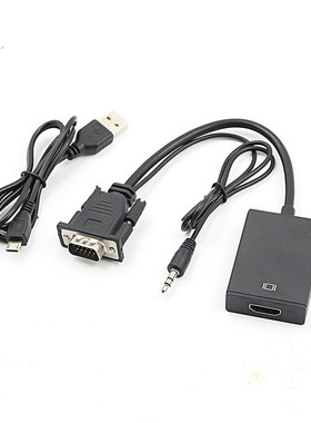 VGA to HDMI Cable for 1080P Converter HD Audio AV Converter