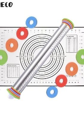 Thickness Adjustable Rolling Pin Stainless Steel Fondant