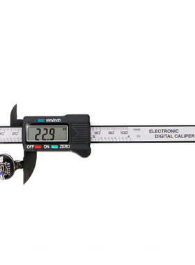 100mm LCD Carbon Fiber Vernier Caliper Gauge Micrometer Meas