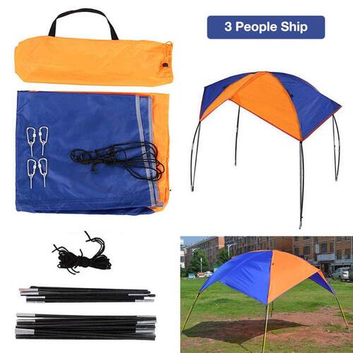Inflatable Boat Fishing Sunshade Rain Canopy Kayak Kit Sail