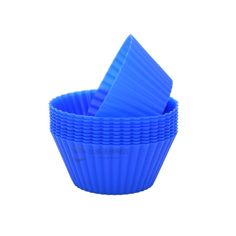 12pcs Silicone Cake Baking Molds cake Molder Round Muffin Ca