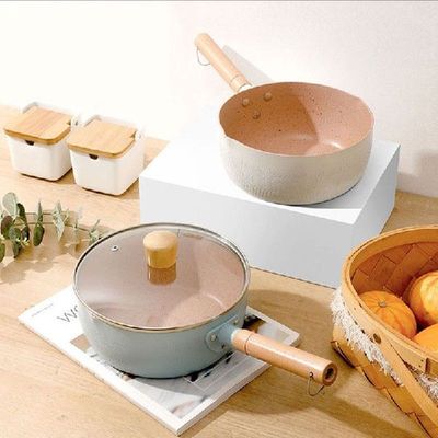 Japanese Style Saucepan With Covers Non Stick Frying Pan