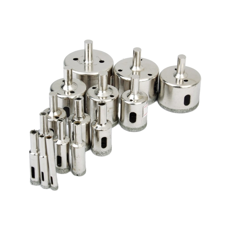 Hole Saw Drill Bit 6mm-50mm for Glass Tile Granite (of 15pcs